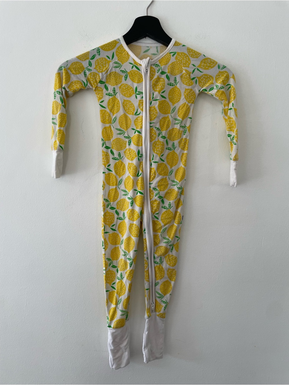 Little Sleepies Lemon Print One Piece Bamboo Pajamas Size 18-24M
